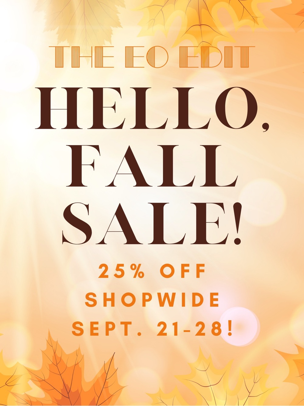 Hello, Fall Sale! 🍂🍁 - Picture 1 of 1